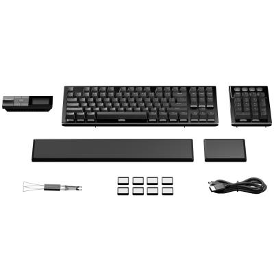 Be quiet! klávesnice DARK MOUNT Silent Linear / tichá / modulární / ARGB / 8 funk. kláves / lineární stisk / US / černá