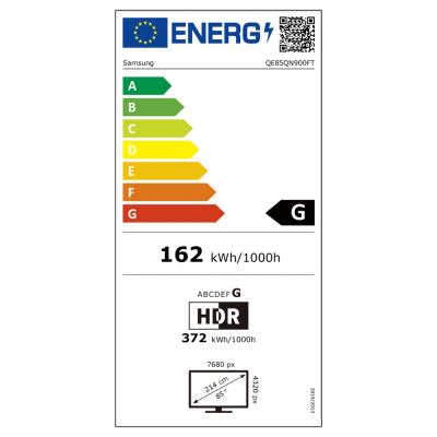 SAMSUNG SMART NEO QLED TV 85"/ QE85QN900F/ 8K Ultra HD 7680x4320/ DVB-T2/S2/C/ H.265/HEVC/ 4xHDMI/ 2xUSB/ Wi-Fi/ LAN/ G