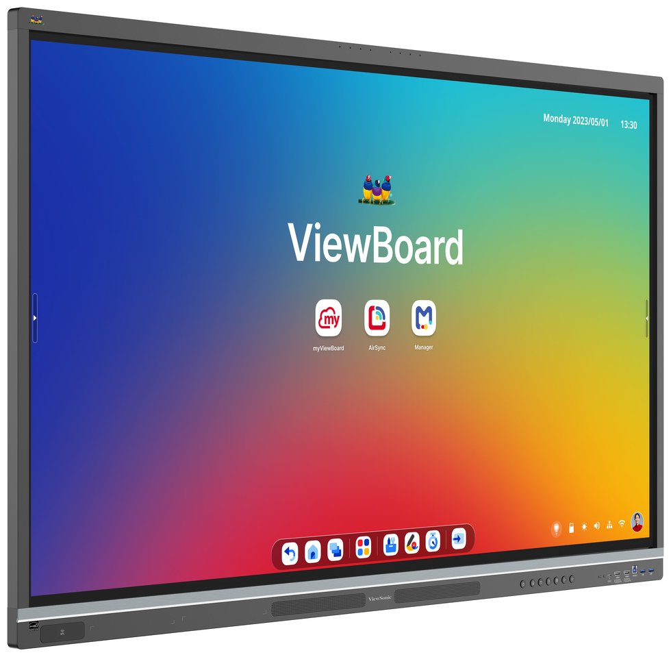 ViewSonic dotykový panel IFP5551 4K 55" Android 14 EDLA,50 Multi touch,400nits,16G RAM/128GB,OPS slot,HDMI, VGA,DP, USB