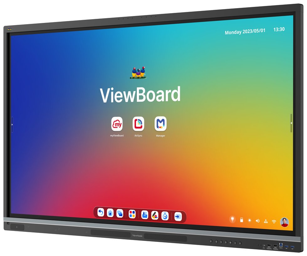 ViewSonic dotykový panel IFP5551 4K 55" Android 14 EDLA,50 Multi touch,400nits,16G RAM/128GB,OPS slot,HDMI, VGA,DP, USB