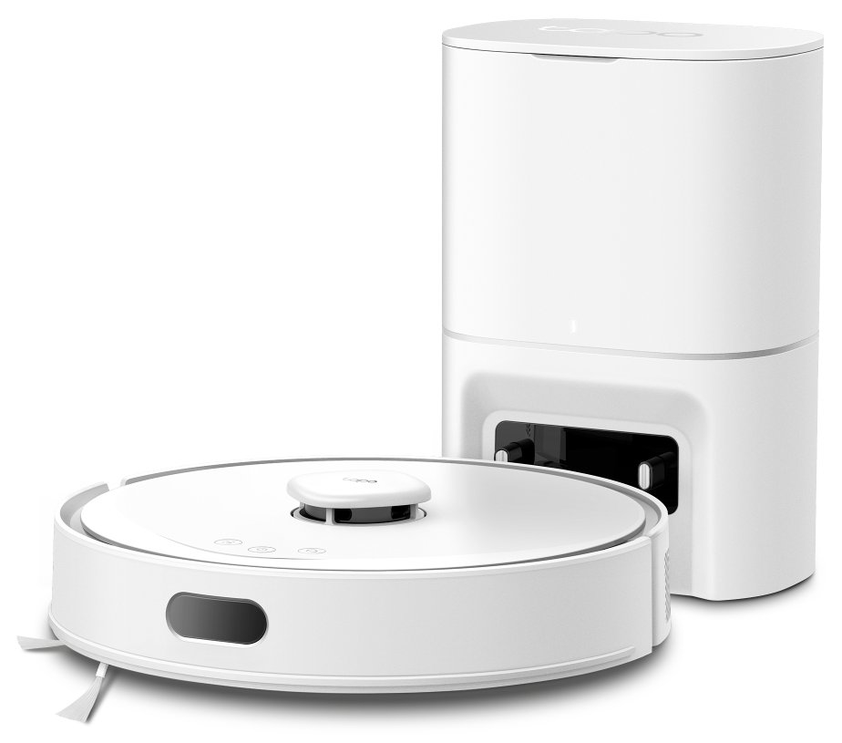 TP-LINK Tapo RV30 Max Plus Robotický vysavač a mop + chytrá nabíjecí stanice s automatickým vyprazdňováním, bílá barva