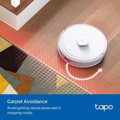 TP-LINK Tapo RV30 Max Plus Robotický vysavač a mop + chytrá nabíjecí stanice s automatickým vyprazdňováním, bílá barva