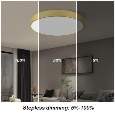 IMMAX NEO LITE SEMPLICI SMART LED stropní svítidlo zlaté 60cm 60W 4500 lm, BEACON gold, Wi-Fi, TUYA