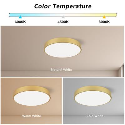 IMMAX NEO LITE SEMPLICI SMART LED stropní svítidlo zlaté 40cm 36W 2736 lm, BEACON gold, Wi-Fi, TUYA