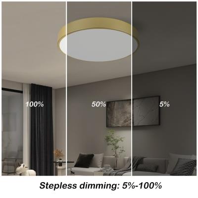 IMMAX NEO LITE SEMPLICI SMART LED stropní svítidlo zlaté 40cm 36W 2736 lm, BEACON gold, Wi-Fi, TUYA