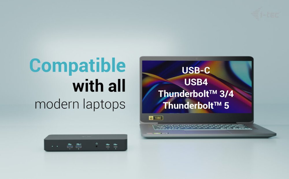i-tec dokovací stanice USB-C Intelligent Triple Display Docking Station, Power Delivery 100W