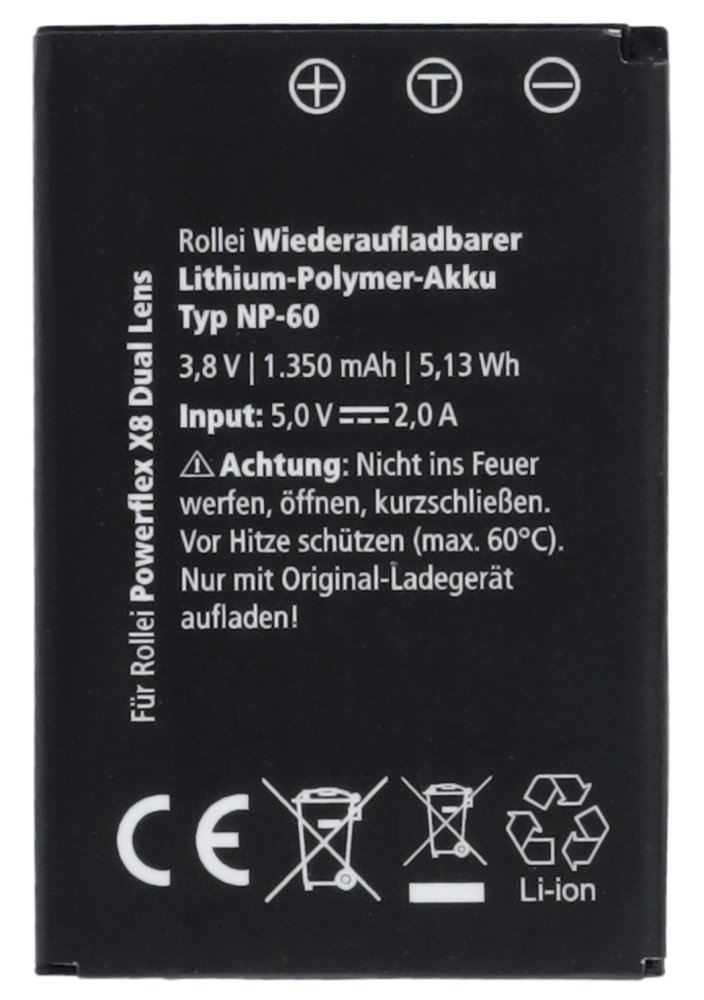 Rollei Powerflex X8 Dual Lens/ 8 MPix/ 8x zoom/ 3,6" LCD/ 5K video/ Černý