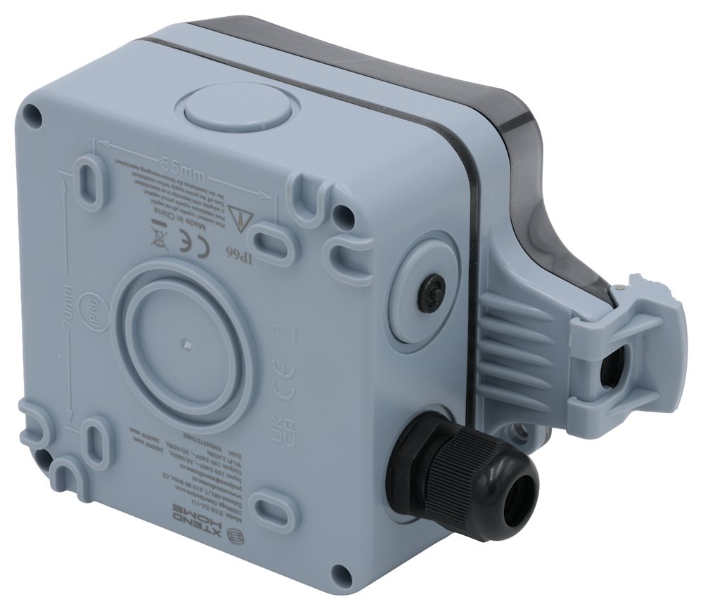 Xtend Home chytrá venkovní zásuvka, IP66, WiFi, správné spínání fáze, Tuya