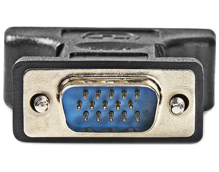 NEDIS adaptér VGA - DVI/ zástrčka VGA - 24+5pinová zásuvka DVI-I/ blistr/ černý