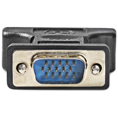 NEDIS adaptér VGA - DVI/ zástrčka VGA - 24+5pinová zásuvka DVI-I/ blistr/ černý