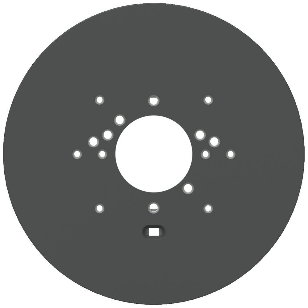 Ubiquiti UniFi Gang Box Mounting Plate B - Instalační deska na zeď pro kamery UniFi Pro, Bullet, Dome,Turret, PTZ, černá