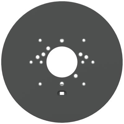 Ubiquiti UniFi Gang Box Mounting Plate B - Instalační deska na zeď pro kamery UniFi Pro, Bullet, Dome,Turret, PTZ, černá