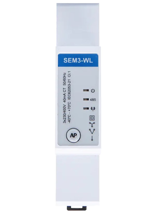 Eastron SEM3-WL, elektroměr, třífázový, RS485 Modbus RTU, Wi-Fi