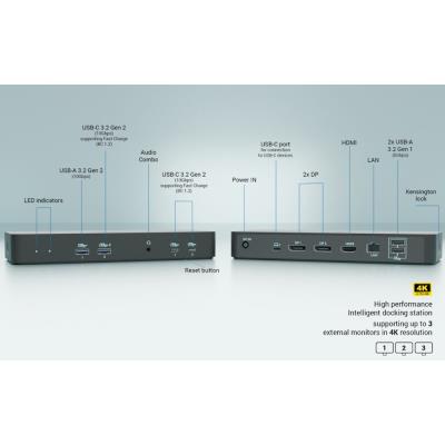 i-tec dokovací stanice USB-C Intelligent Triple Display Docking Station, Power Delivery 100W