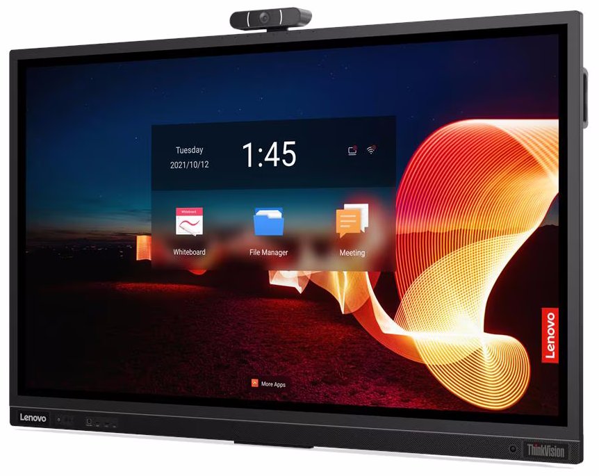 Lenovo ThinkVision T65 s kamerou/ 65" IPS/ 3840x2160/ 16:9/ 400cd/m2cmd/ 1200:1/ 8ms/ HDMI/ DP/ USB/VESA/ RJ45/ černý