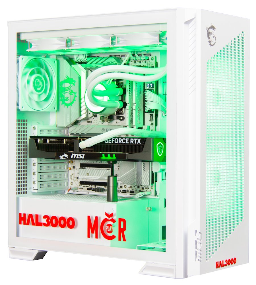 HAL3000 MČR Finale Elite White / AMD Ryzen 7 9800X3D/ 64GB DDR5/ RTX 5070 Ti/ 2TB PCIe SSD/ WiFi/ W11