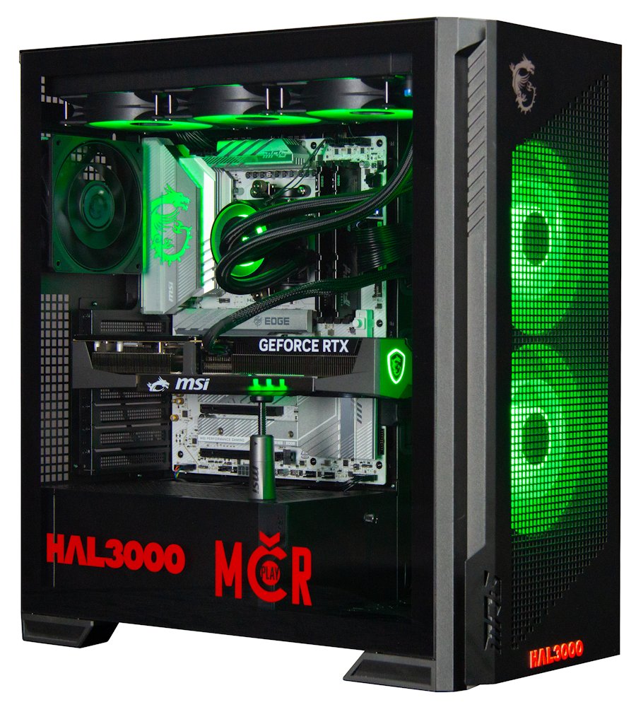 HAL3000 MČR Finale Elite / AMD Ryzen 7 9800X3D/ 64GB DDR5/ RTX 5070 Ti/ 2TB PCIe SSD/ WiFi/ W11