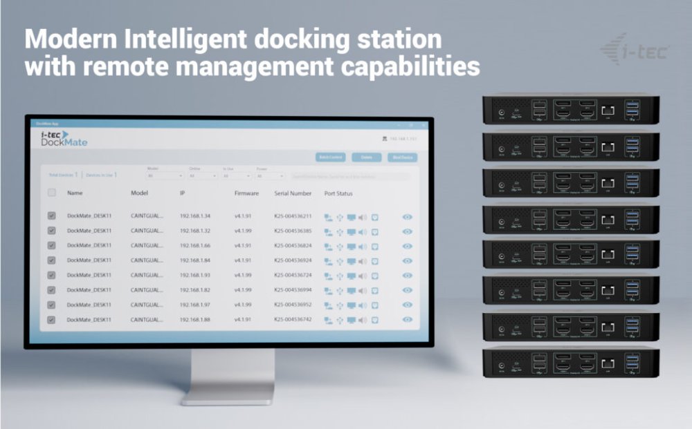 i-tec dokovací stanice Universal Intelligent Dual Display Docking Station, Power Delivery 100W