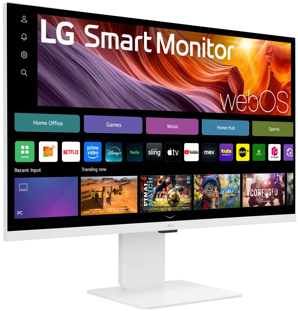 LG monitor 32U850SA-W 31,5" IPS 3840x2160/16:9/400cdm/5ms/USB-C/HDMI/BT/Wifi/webOS/zrcadlení/speaker/FHDkamera/výš.stav.