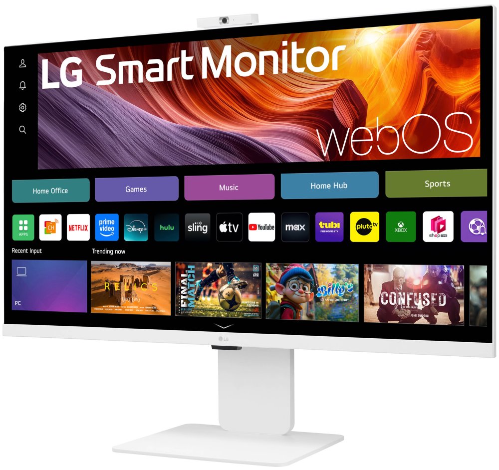 LG monitor 32U850SA-W 31,5" IPS 3840x2160/16:9/400cdm/5ms/USB-C/HDMI/BT/Wifi/webOS/zrcadlení/speaker/FHDkamera/výš.stav.