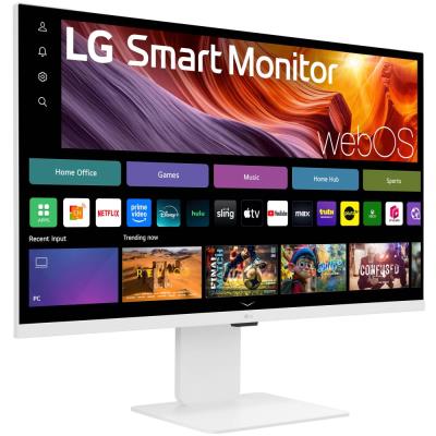 LG monitor 32U850SA-W 31,5" IPS 3840x2160/16:9/400cdm/5ms/USB-C/HDMI/BT/Wifi/webOS/zrcadlení/speaker/FHDkamera/výš.stav.