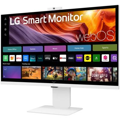 LG monitor 32U850SA-W 31,5" IPS 3840x2160/16:9/400cdm/5ms/USB-C/HDMI/BT/Wifi/webOS/zrcadlení/speaker/FHDkamera/výš.stav.