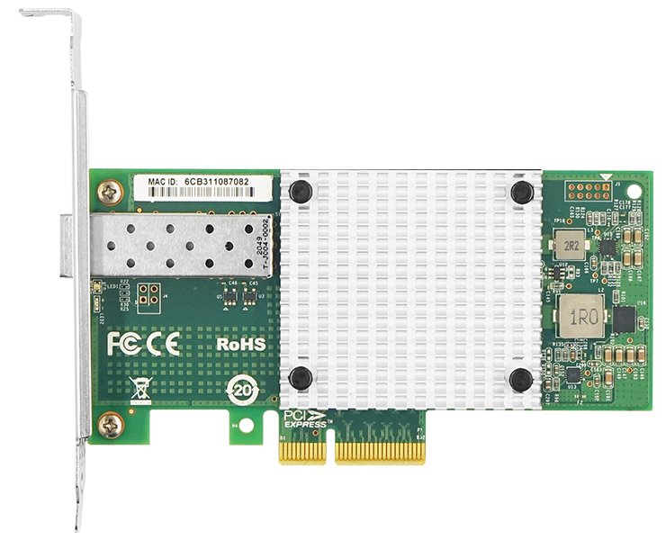 XtendLan PCI-E síťová karta, 1x 10Gbps SFP+, Intel 82599EN, PCI-E x4