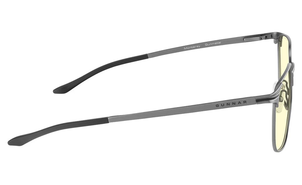 GUNNAR kancelářske/herní brýle  MONTEREY GUNMETAL jantarová skla BLF 65 GUNNAR focus