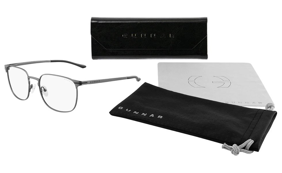 GUNNAR kancelářske/herní brýle  MONTEREY GUNMETAL čirá skla BLF 35 GUNNAR focus