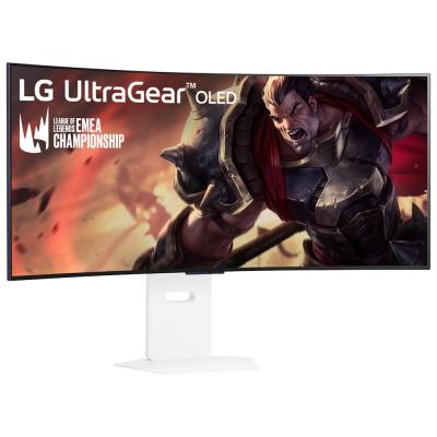 LG monitor zakřivený 39GX90SA-W 39 " OLED/3440x1440/21:9/275cd/m2/240 HZ/0,03ms/ DP/HDMI/USB-C/LAN/7Wx2/výškově stav.