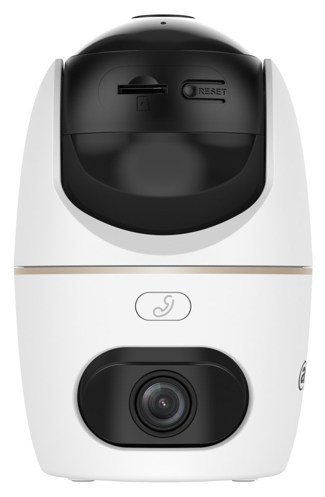 POUŽITÉ - DAHUA IP kamera H3D-3F/ duální/ vnitřní/ Wi-Fi/ 3 + 3 Mpix/ objektiv 3,6mm/ H.265/ IR až 30m/ CZ app