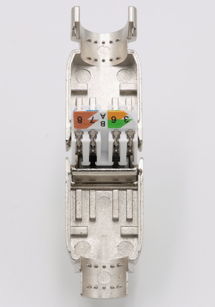 XtendLan Konektor STP RJ45 CAT6A, drát, stíněný, bez nástoje