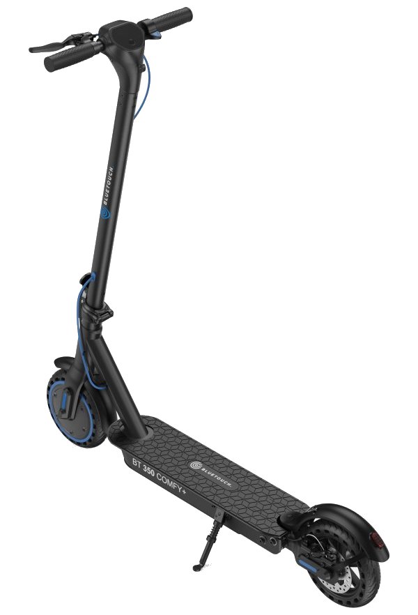 BLUETOUCH elektrická koloběžka BT350 COMFY+/ výkon 350W/ rychlost až 30 km/h/ dojezd 40 km/ baterie 11,6Ah/ černo-modrá