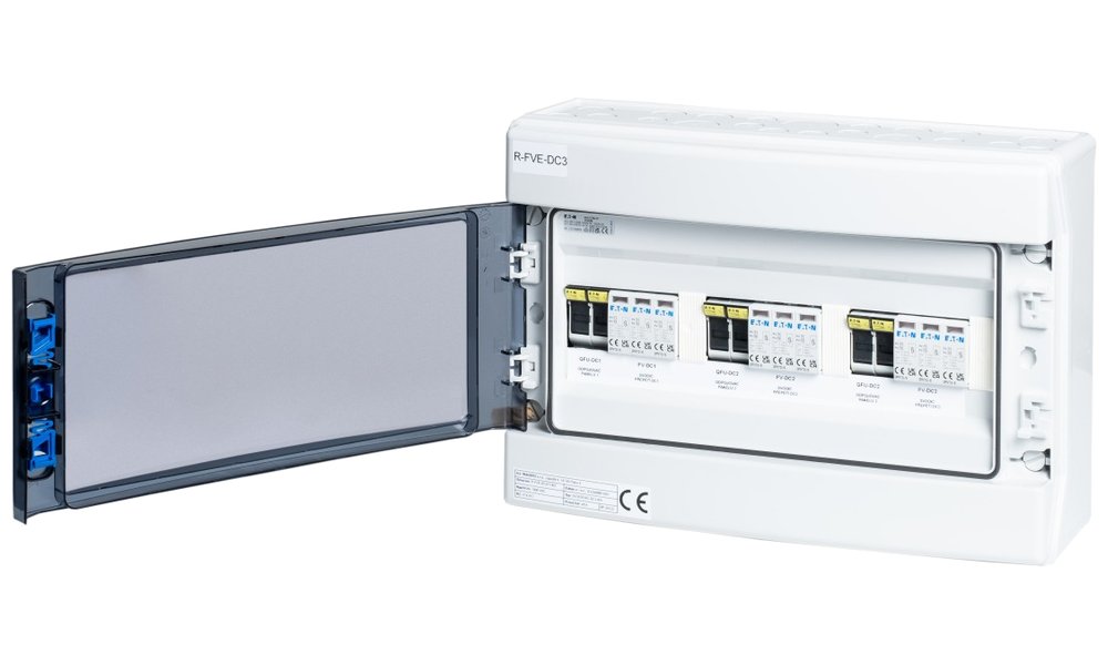 Solarmi DC3 osazený rozvaděč pro fotovoltaiku, 3x svodič, 3x odpojovač, pojistky, 3x15A, 1000V,