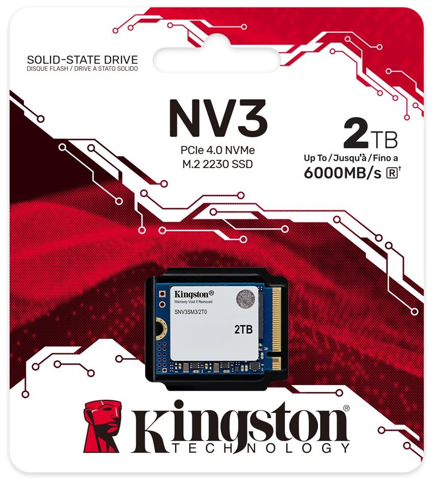 KINGSTON NV3 SSD 2TB / NVMe M.2 PCIe Gen4 / Interní / M.2 2230
