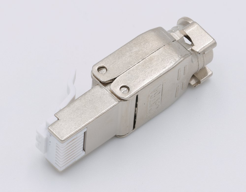 XtendLan Konektor STP RJ45 CAT6A, drát, stíněný, bez nástoje