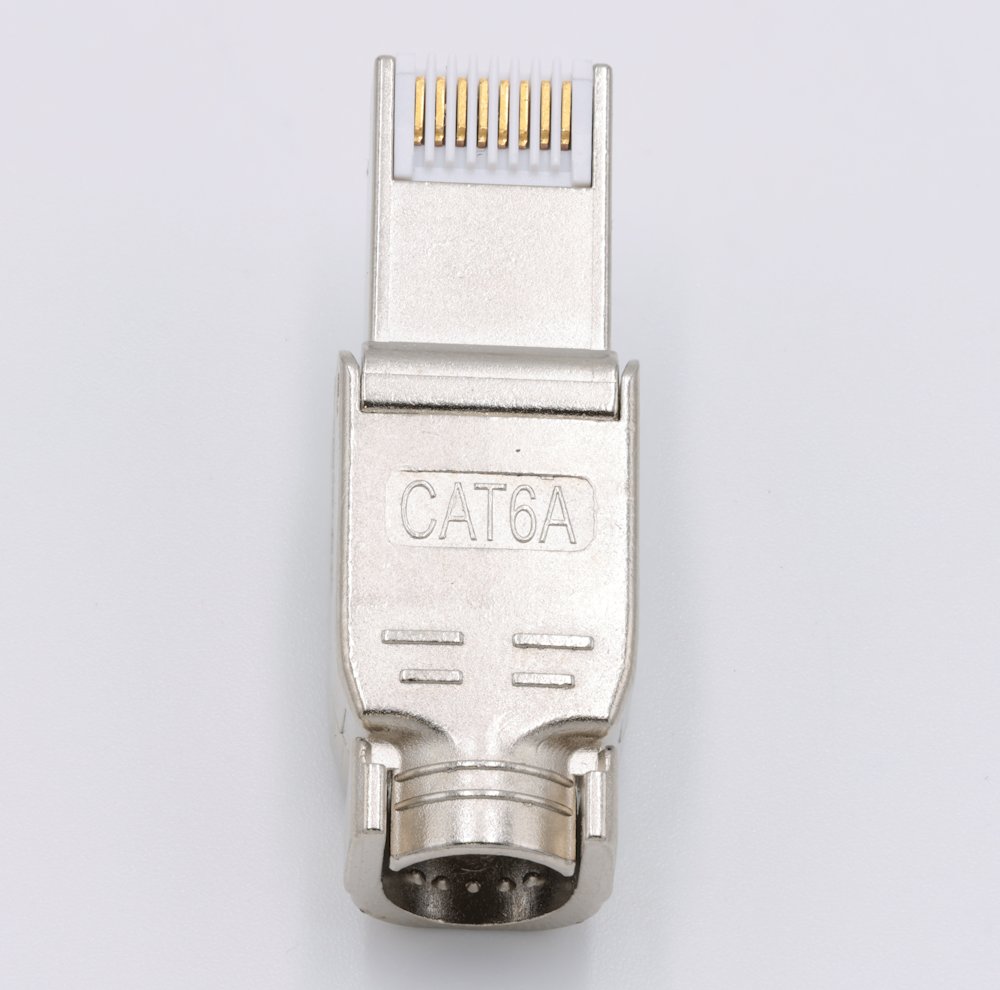 XtendLan Konektor STP RJ45 CAT6A, drát, stíněný, bez nástoje