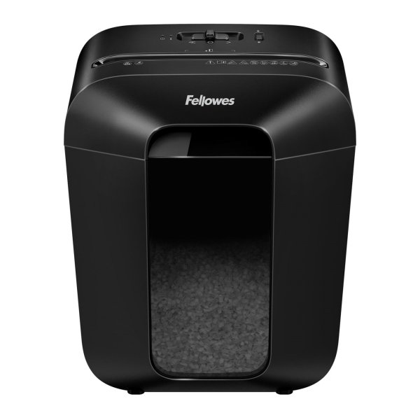 FELLOWES skartovač LX 41 M/ křížový řez 4x12 mm/ objem koše 17 l/ stupeň utajení P-4 (důvěrné)/ černý