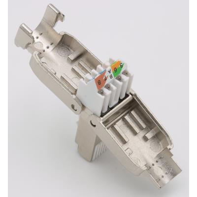 XtendLan Konektor STP RJ45 CAT6A, drát, stíněný, bez nástoje