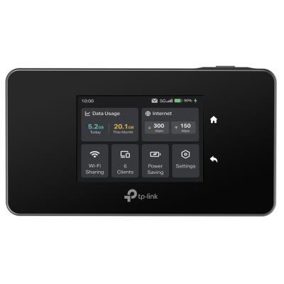 TP-Link M8550 mobilní 5G WiFi 6 router, display, 4700 mAh baterie, SD slot, 1x GLAN, 2x TS9,