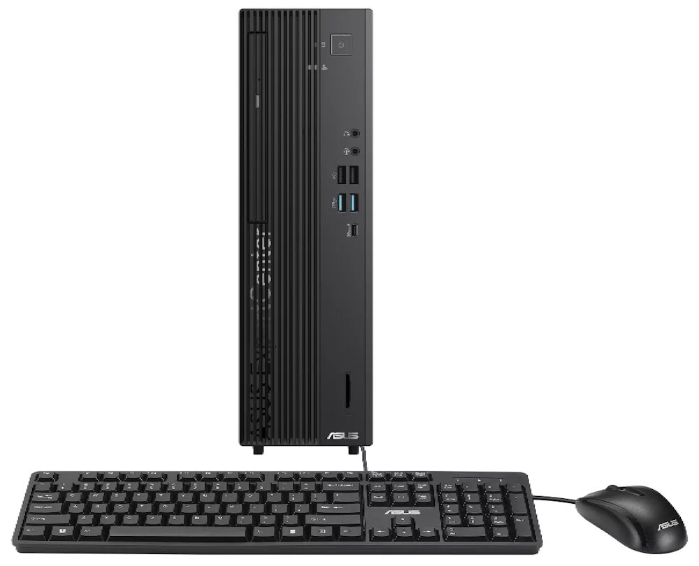 ASUS ExpertCenter D7/ SFF/ i3-14100/ 16GB/ 512GB SSD/ Intel® UHD/ W11P/ DVD-RW/ kbd+myš/ černý