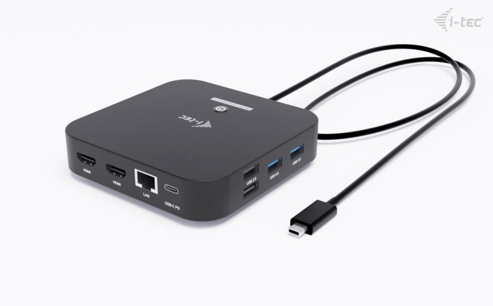 i-tec dokovací stanice USB-C Dual HDMI Docking Station, Power Delivery 100W