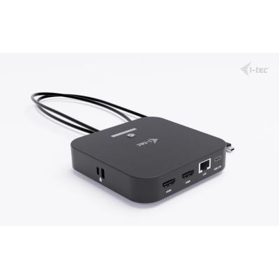 i-tec dokovací stanice USB-C Dual HDMI Docking Station with Power Delivery 100W + univerzální nabíječka 100W