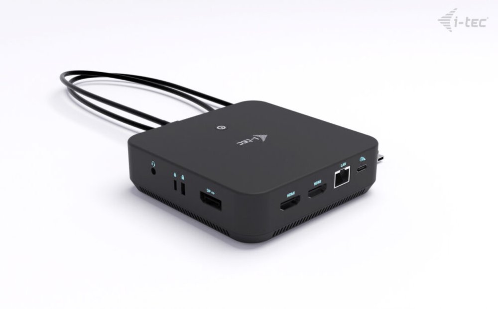 i-tec dokovací stanice USB-C DP Dual HDMI Docking Station, Power Delivery 100W + univerzální nabíječka 100W