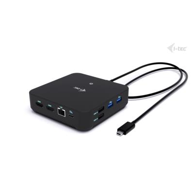 i-tec dokovací stanice USB-C DP Dual HDMI Docking Station, Power Delivery 100W + univerzální nabíječka 100W