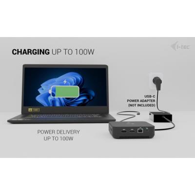 i-tec dokovací stanice USB-C DP Dual HDMI Docking Station, Power Delivery 100W