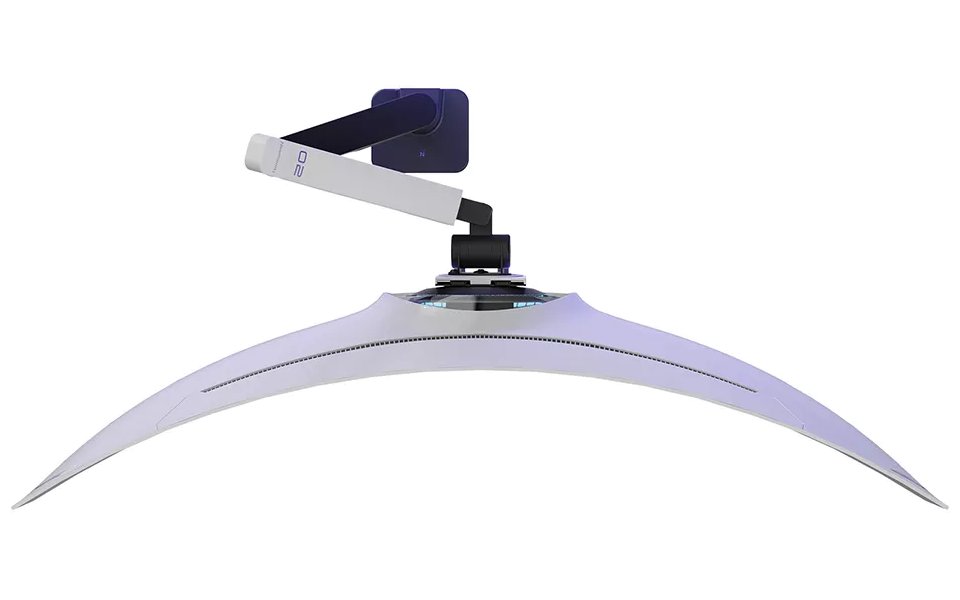 Neomounts DS70-256BL1 ACE Gaming Desk Mount, single display up to 57"  (Topfix clamp/grommet)