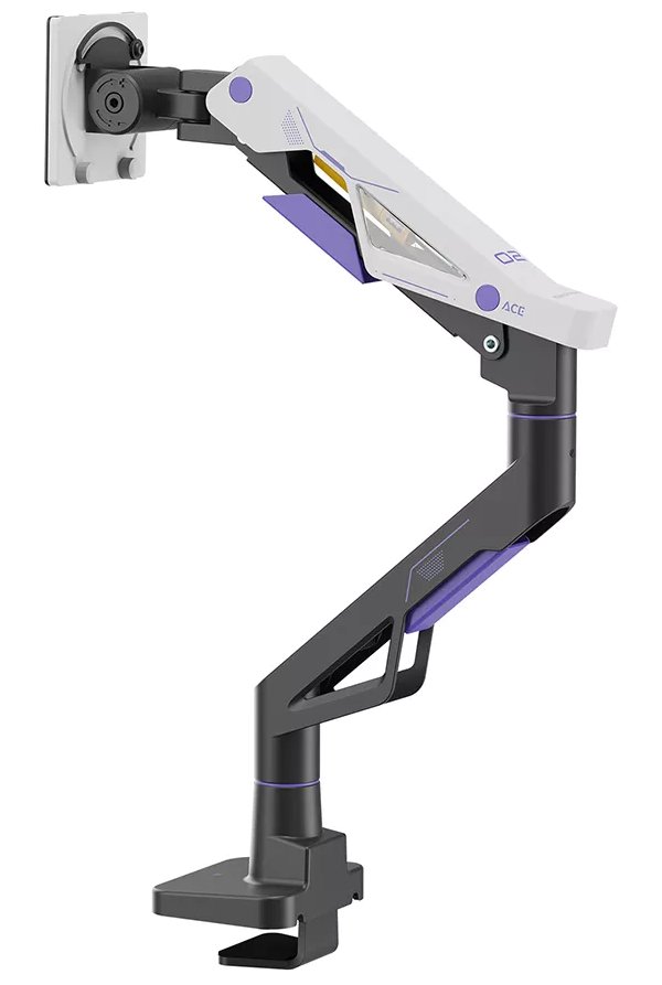 Neomounts DS70-256BL1 ACE Gaming Desk Mount, single display up to 57"  (Topfix clamp/grommet)