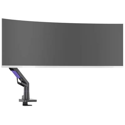 Neomounts DS70-256BL1 ACE Gaming Desk Mount, single display up to 57"  (Topfix clamp/grommet)