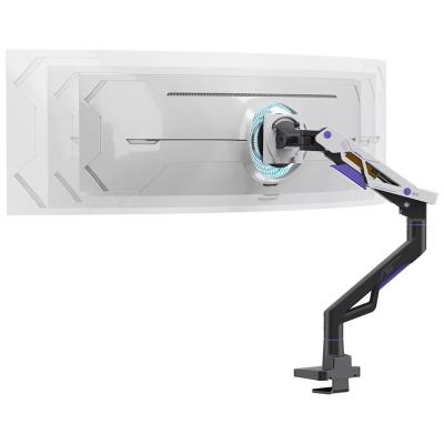 Neomounts DS70-256BL1 ACE Gaming Desk Mount, single display up to 57"  (Topfix clamp/grommet)